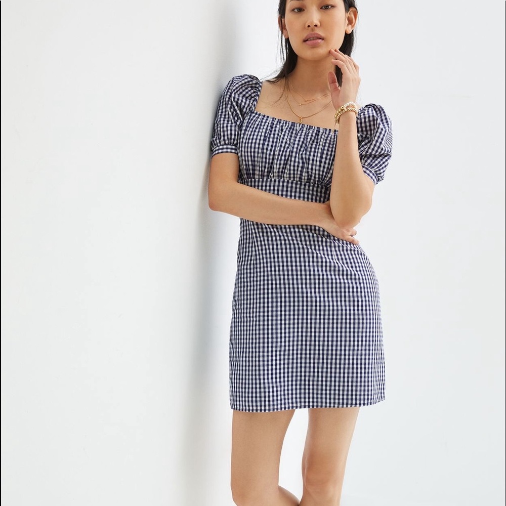 Anthropologie | GATHERED PUFF-SLEEVE MINI DRESS | XL